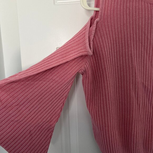 Play Girl Pink Cold Shoulder Sweater - Picture 2 of 4